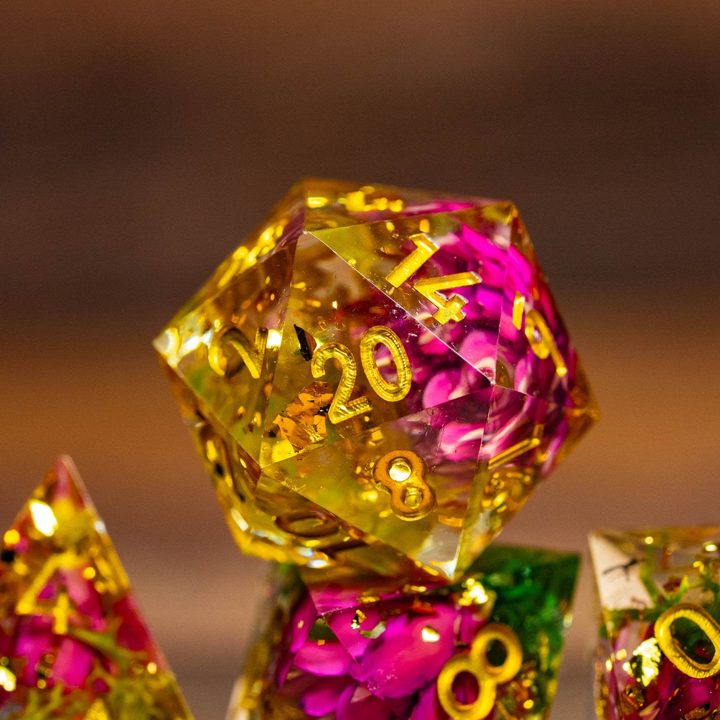 Les Printaniers | Set de dés JDR en résine