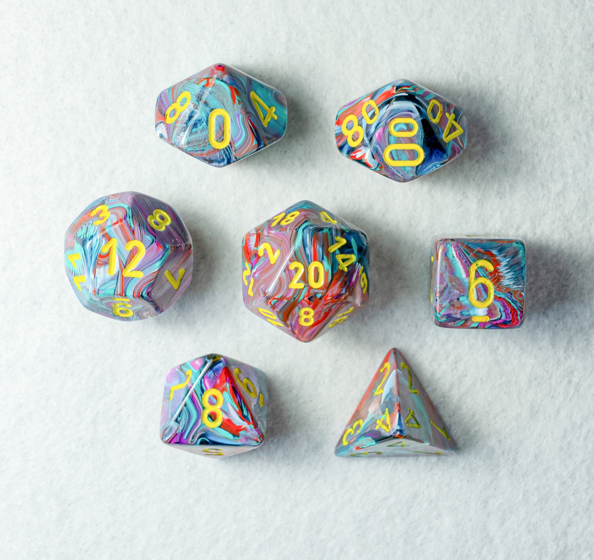 Set De 36 Dés à 6 Faces CHESSEX Multicolore - Pour Jeux De Rôle (JDR) Et Autres, Occasion