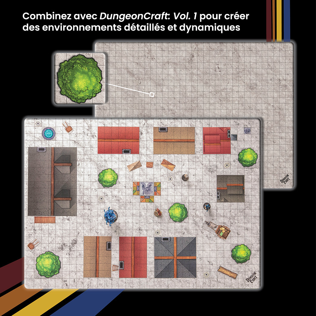 Illustration de la compatibilité entre BattleMap et DungeonCraft
