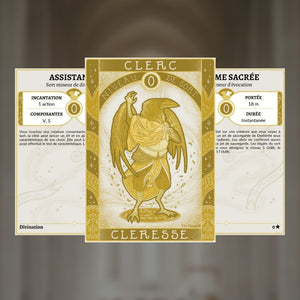 D &amp; D 5. druckbare Zauber karten: Clerc / Cleresse