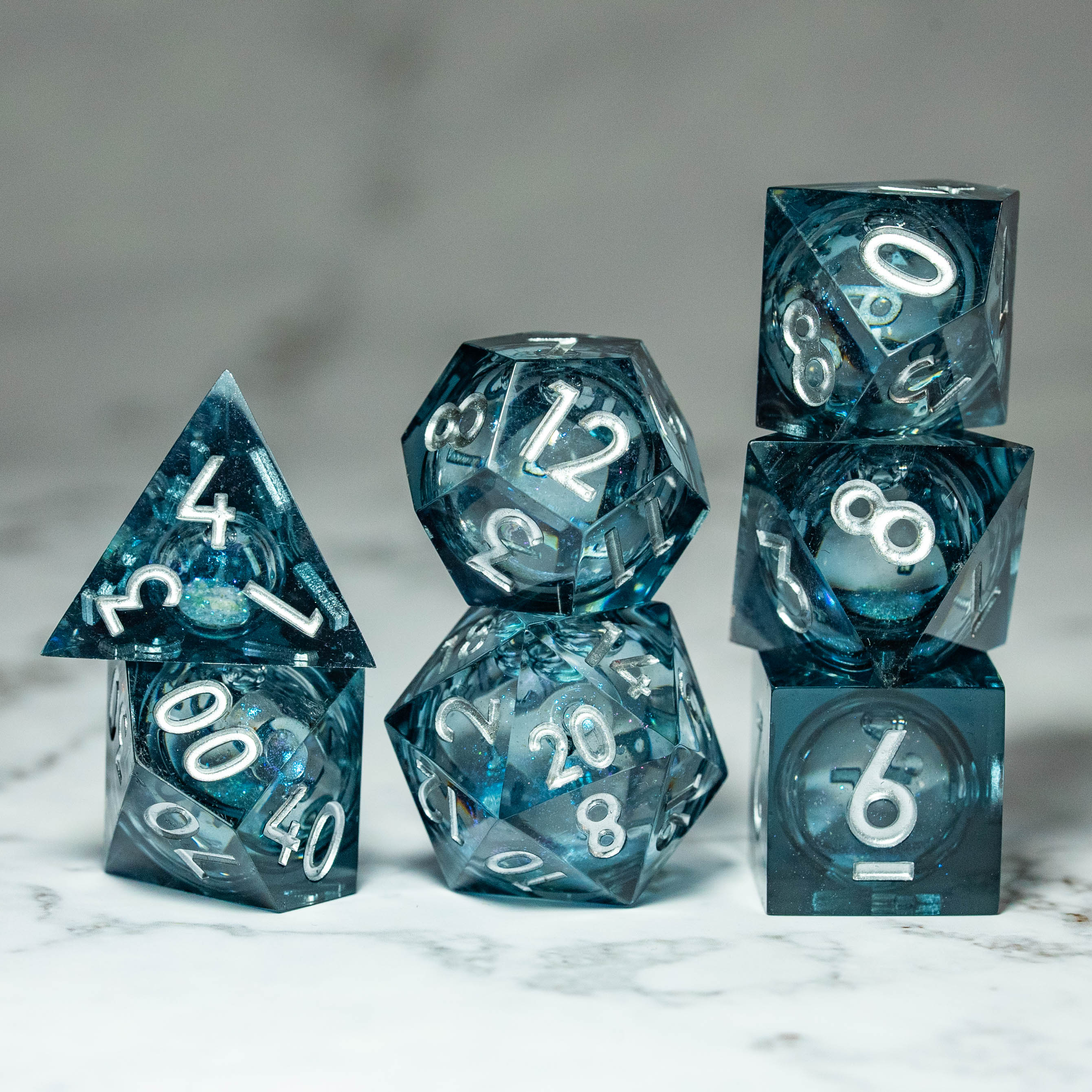 Dés De Jeu De Rôle 7 Pièces Ensemble De Dés Polyédriques Portable Dés De Jeu De Rôle 7 Pièces Ensemble De Dés Polyédriques Portable