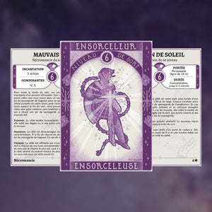 Cartes de sorts D&D 5e imprimables : Ensorceleur / Ensorceleuse