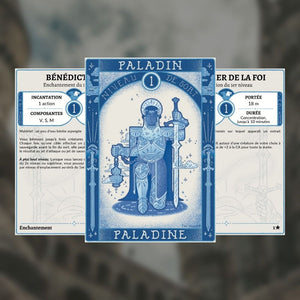 Cartes de sorts D&D 5e imprimables : Paladin / Paladine