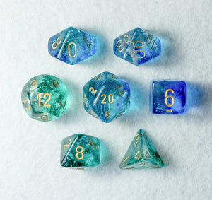 Image 1 of product Set de dés JDR : Nebula Océan/Or Luminary