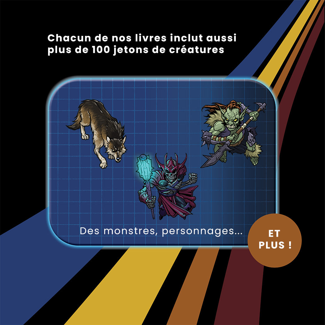 Gros Dés RPG Rouge Marbré - Série Complète Pour Jeux De Rôle Occasion